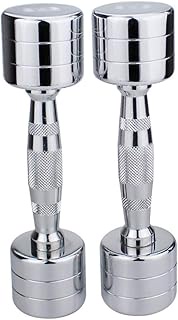 Exercise Set Dumbells Weights Set for Women Dumbbell Chrome Dumbbell with Contoured Handle Pair of 2
