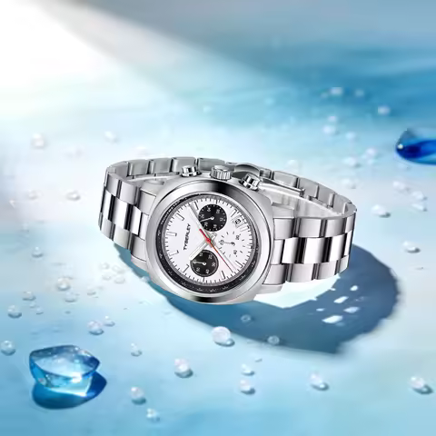 TYBERLEY 2026 Men's Quartz Watch Urban Light Tide Vitality Fan Hardlex Mirror VD53 Movement Waterpro