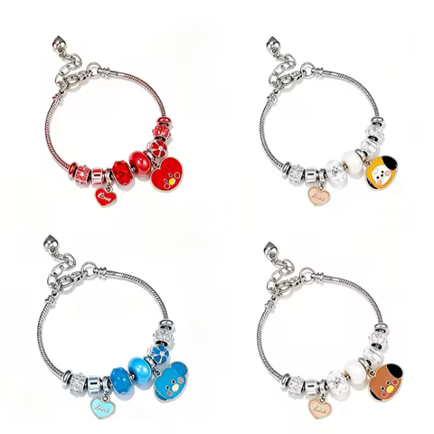 Bt21 Bts MANG COOKY TATA derivative peripherals DIY bracelet beads cartoon fashion cosplay accessori