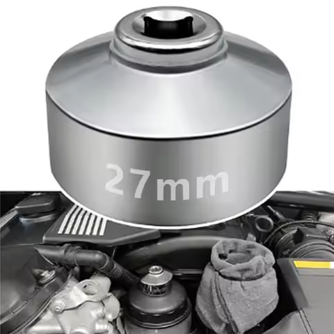 27mm Low Profile Oil Filter Wrench Socket Durable Premium 3/8-inch Drive Car Accessories for Ford Al
