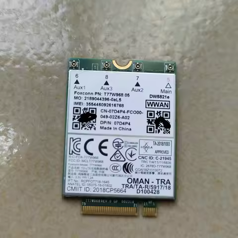 T77W968 DW5821E LTE M.2 Cat16 X20 Modem FDD-LTE TDD-LTE 4G Module For 7300 7400 7540 5424 7200 7210
