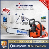 HUSQVARNA 365 Chainsaw 20" / 24" / 28" Guide Bar & Chain (Made in Sweden)