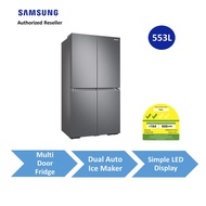 (NEW IN 2021) Samsung 553L Multi Door Fridge RF59A7672S9/SS with Beverage Centre | Dual Auto Ice Maker