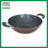 Chảo xào thép sâu chống dính 32cm Green Cook GCW03-32IH - Chính Hãng