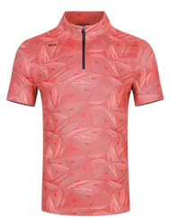 ในสต็อก barang dalam stok Spots PGM Golf short sleeved men T shirt fabric stretch breathable printed