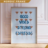 Wall paintings, Espresso Martini Wall Art, Cocktail Alcohol Prints, Good Vibes Martini Art, Martini 