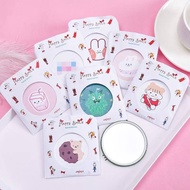 (D9) (Buy 1 Get 1 Free) Urgent Portable Mirror Round Mixed Color Delivery Cute Pattern Useful