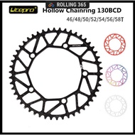 【Rolling 365】Litepro Folding Bike Hollow Chainring 46/48/50/52/54/56/58T 130BCD Single Disc Chainring Road Bicycle Chain
