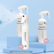 Blossom Plus Ultra Fine Mist Sprayer Set~Mist Spray 300ml&amp;500mlx2 | Alcohol-Free | Toxic-Free Sanitizer/Disinfection