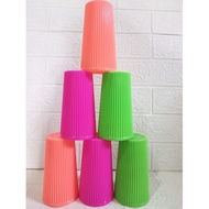 PACKAGE! Plastic Cups / Rainbow Plastic Cups / Drinking Water Cups Contains 3 Pcs