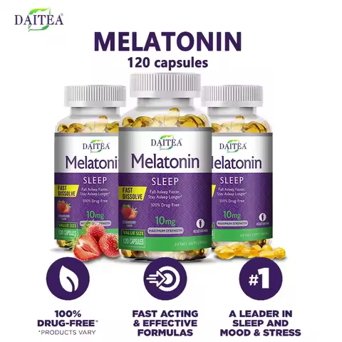 Daitea Sumian Capsules-Melatonin, improve memory sleep, improve insomnia, improve mood, enhance immu