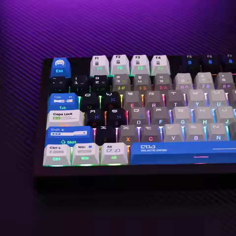 LEA Starwar Theme Keycap Set 119Key PBT Custom Cool Cherry Profile Gaming KeyCap for Mechanical Keyb