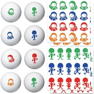 PLIGREAT 4 Helai Penanda Bola Golf Angkasawan 62 Keping Pelekat Penanda Bola Golf Alien untuk Mengen