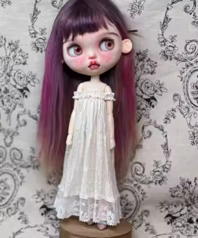 1PCS vintage elegant style 2025 Blythe/landoudou one-piece dress (Fit for Lulu,ymy24,Ob22,24,26,zone
