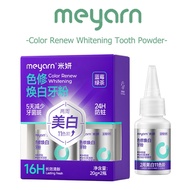 MEYARN 16H Freshen Breath Color Renew Whitening Tooth Powder With Plant Extracts 20g*2PCS