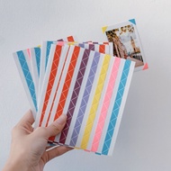 Stickers Lomo Card 丨Corner Protector Lomo Card (Rainbow Color)