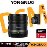 YONGNUO 11เลนส์กล้อง Nikon Z Mount APS-C กรอบเลนส์มิเรอร์เลส F/1.8รูรับแสงออโต้โฟกัสแบบแมนนวลรองรับร