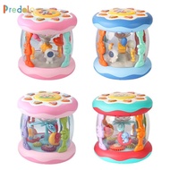predolo Baby Musical Drum Toy,Activity Table Center Toys,Night Light Educational Baby Activity Table