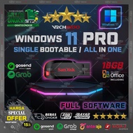 Win 11 Pro Single USB Installer Boot Flash Drive for Computer Operation System Installation Laptop/ 