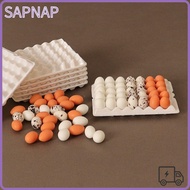 SAPNAP 1Set Simulated Eggs, 4 Styles Mini Cute Chicks Eggs,  Family Eggs Miniature Decorations