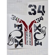 Fox suspension mtb fork custom decals
