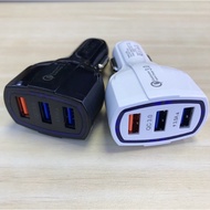 Public Car Charges 3 USB 3.0 Quick charger 9v 12v 5v Qualcomm 7A For Iphone Samsung VIVO Oppo Huawei