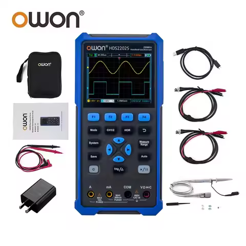 OWON HDS2102S HDS272S HDS242S Handheld Digital Oscilloscope 100MHz Bandwidth 500MS/s 2CH + 1CH Gener