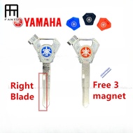FTU Motor Metal Blank Key / Kunci for YAMAHA MOTOR KEY- Right Blade