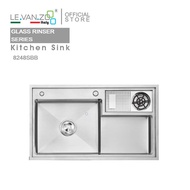 LEVANZO Kitchen Sink Glass Rinser Series #8248SBB