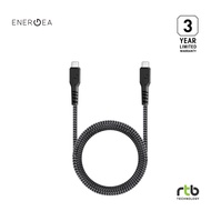 Energea สายชาร์จ 1M  รุ่น FibraTough 3.1 Gen 2 USB-C to USB-C - Black