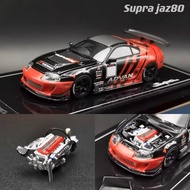 YM Model 1:64, Toyota Supra jaz80 ADVAN Limited edition high-end resin simulation car Tide play mode