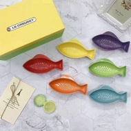 French Small Fish Plate French Gradient Color Ceramic Fruit Plate Dipping Seasoning Sunflower Seeds 