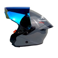 Ink Terra 2 Grey Glossy Handsome Package Ink Tera 2 Double Visor Helmet/