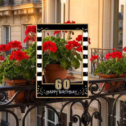 1 16 18 21 30 35 40 50 60 Birthday Photo Booth Frame Kids Adult Birthday Party Decoration Paper Happ