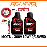 MOTUL 300V 4T 15W50 10W40 ESTER CORE FULLY SYNTHETIC MINYAK HITAM ENGINE OIL