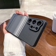 內地直送 - 适用三星S25Ultra手机壳纤维碳纤维S23Ultra保护套S24Ultra防摔商务男女S22Ultra高档简约全包磨砂-高级碳纤维纹 石墨黑 三星Galaxy S22 Ultra