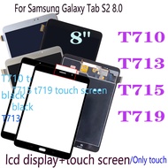 8.0นิ้วสำหรับ Samsung Galaxy Tab S2 SM-T710 T713 T719จอแสดงผล LCD แบบสัมผัสหน้าจอเปลี่ยนการซ่อมดิจิทัลแผงประกอบ