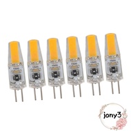 JONY 6PCS G4 LED Bulb, 180lm 2W G4 Light Bulb, Durable 120V Light Bulb Table Lamp