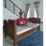 Minimalist teak bale bench FREE FOAM MATTRESS (teak bench, teak bale, sofa chair, guest chair)