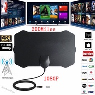 [Ready Stock] 3.7m 1080P 200 Mile Range Antenna TV Digital HD Skywire 4K Antena Digital Indoor HDTV