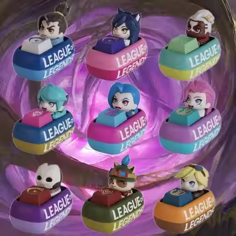 League of Legends Keycaps BlindBox Yasuo Gwen Ekko Ahri Jinx Seraphine Jhin Teemo Ezreal Original