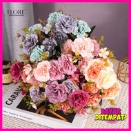 Artificial Carnation Bucket Flowers Fake/ Flowers Decorative Flowers Gift Flowers [CT-7]