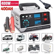 Charger Aki Mobil Motor 400AH 400W Cas Aki 12V/24V Battery Charger Aki