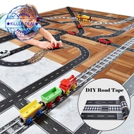 Road Tape Kids Toy Car Adhesive Removable Play Room Floor Track Train Sticker I7D2