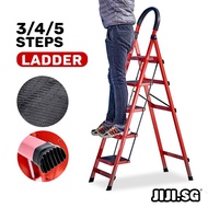 (JIJI SG) Foldable Ladder/ Compact and Light Ladder / Foldable Large Board Ladder 3/4/5 Step Ladder 