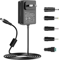 9V 2A AC Adapter Power Supply Cord UL Listed, 100V -240V AC to DC 9Vdc fit for 9Volt 2A 2000mA 1.5A 