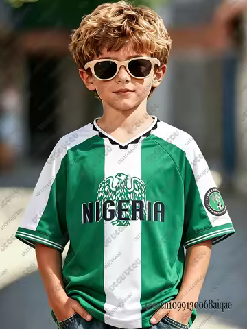 Summer Retro Football Jerseys For Kids Classic Vintage Nigeria Soccer Jersey Men Women Quick Dry Bre