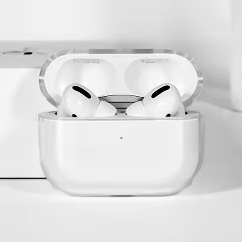 Transparent Case For Air Pods 3 2 1 Headphone Soft TPU Clear Protective Cover With Keychain For Airp