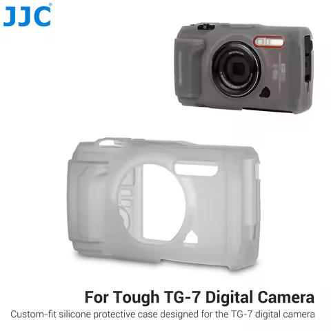 JJC OM SYSTEM OLYMPUS CSCH-128 Silicone Jacket for Olympus Tough TG-7 TG7 Camera Anti-Scratch Camera