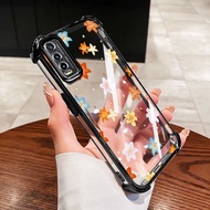 VRQR for Vivo Y20 2021 Y20A Y20T Y20i Y20S G Y12A Y12S 2021 Y3S 2021 Fallen Leaf Shockproof Transpar